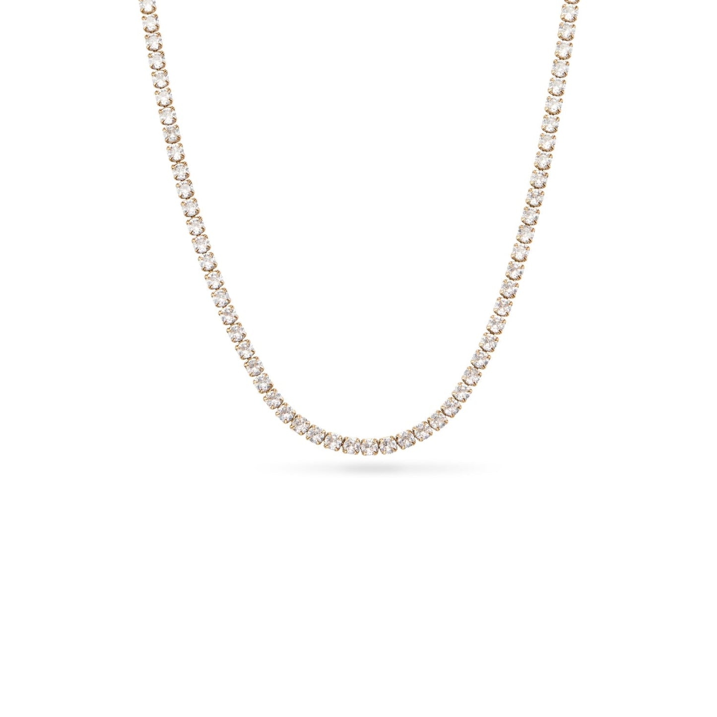 Butter Yellow Quartz Heart Necklace (Gold)