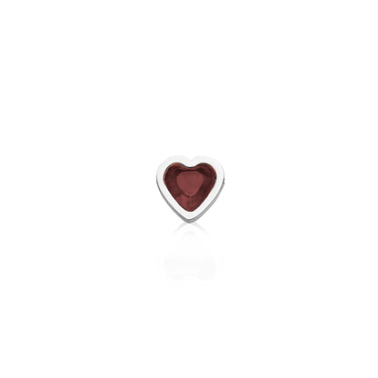 Made Mine Mini Heart Birthstone Bracelet (Silver)