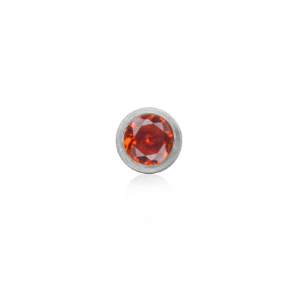 Stamped - Crystal Heart Birthstone