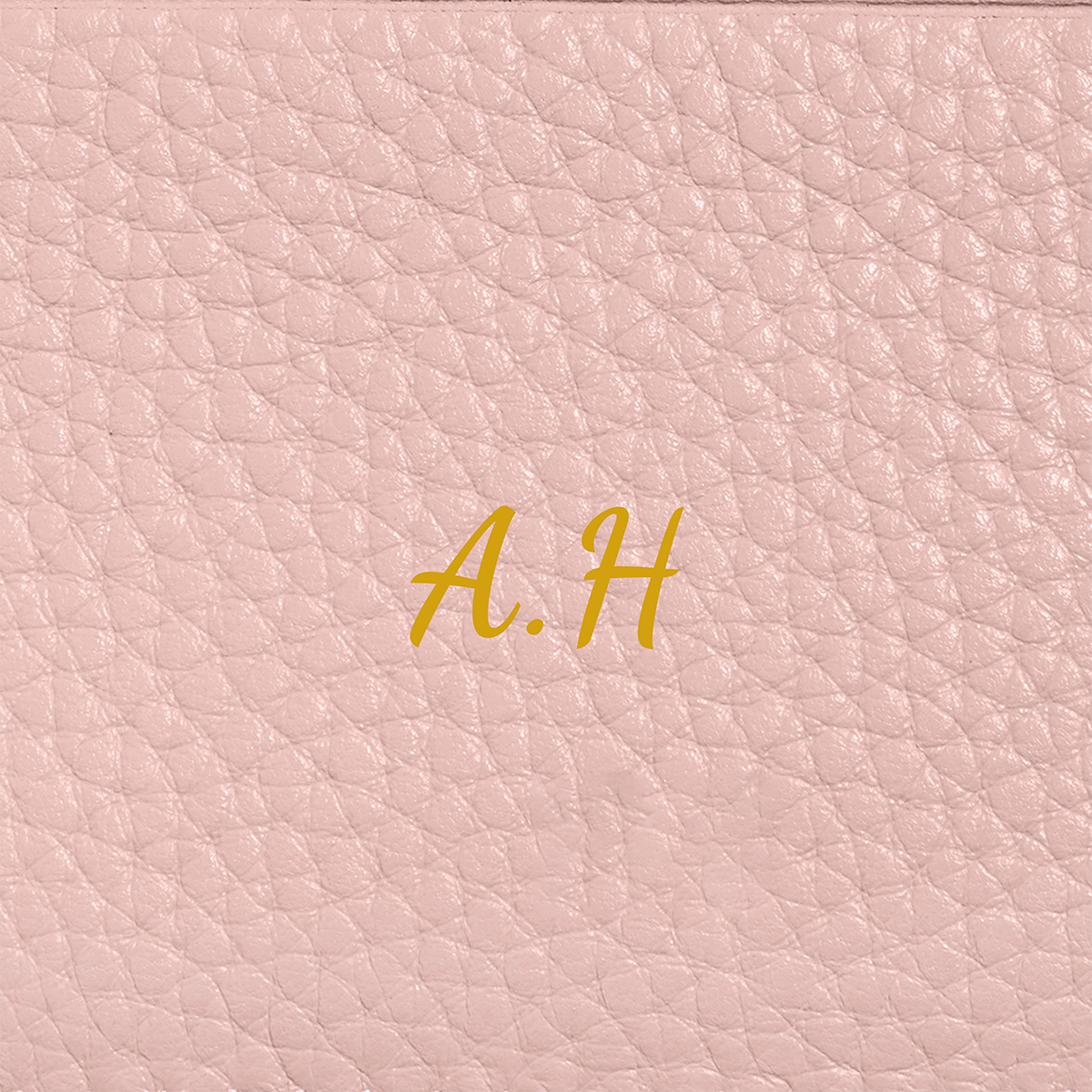 Leather Clutch Pouch (Blush)
