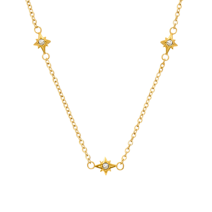Round Photo Locket Sphere Necklace (Gold)