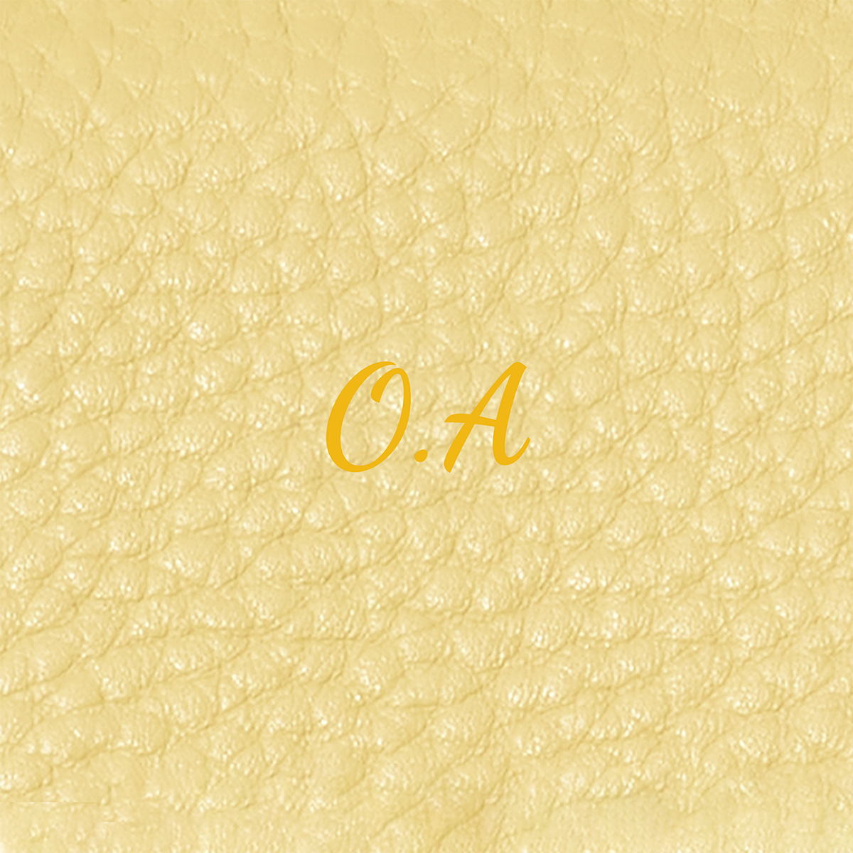 Leather Sun Keyring (Butter Yellow)