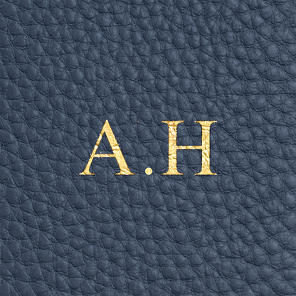 Leather Card Holder (Navy)