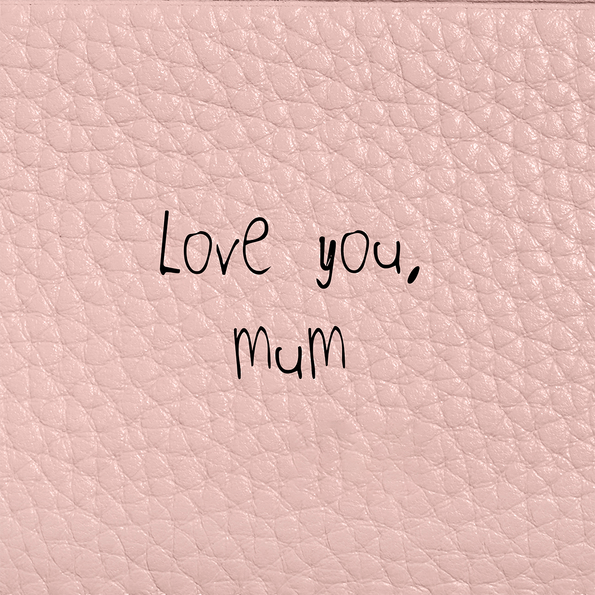 Leather Clutch Pouch (Blush)