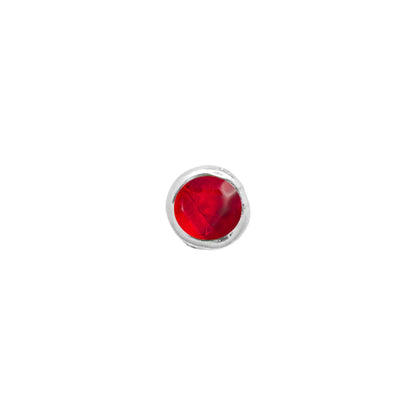 Made Mine Charms - Round Birthstone Charms (Silver)