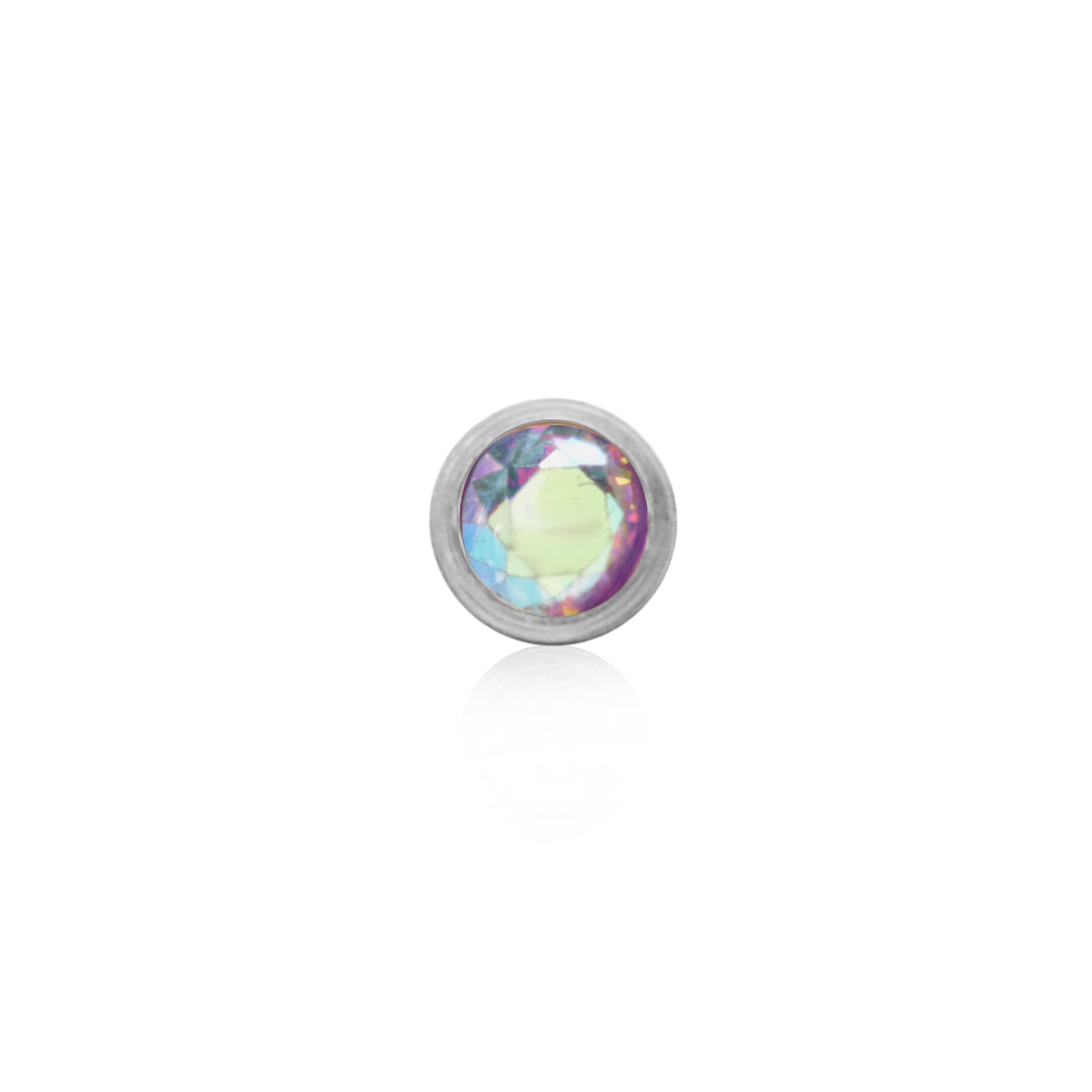Birthstone Stud Earring (Silver)