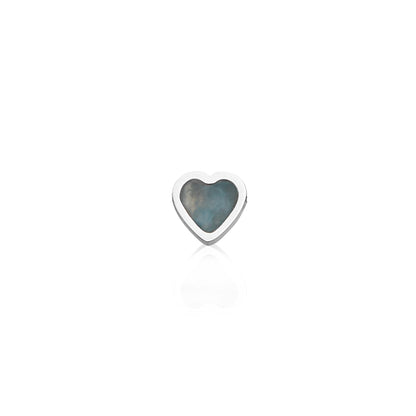 Made Mine Mini Heart Birthstone Bracelet (Silver)