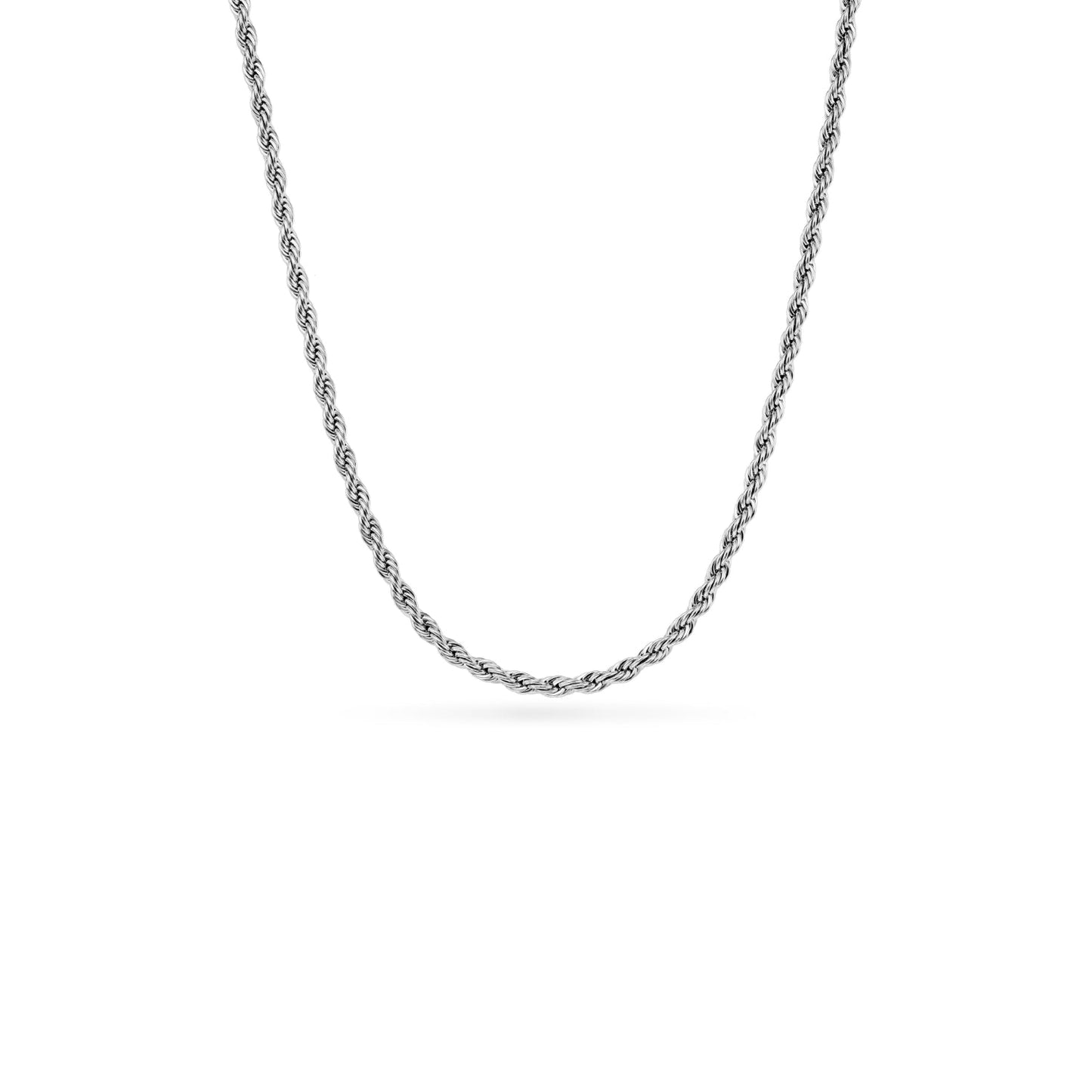 Floating Charm Heart Locket Necklace (Silver)