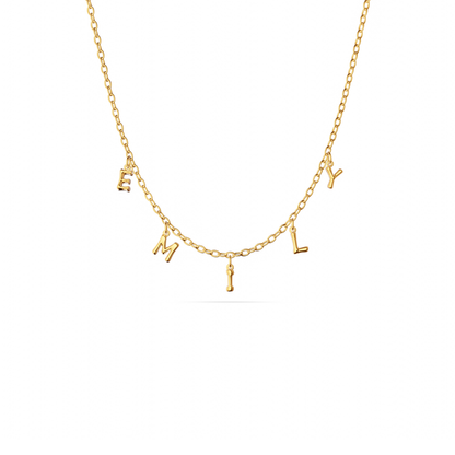 Made Mine Fine Name Necklace (Gold)