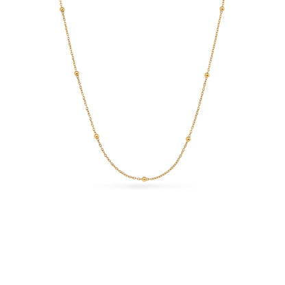 Ocean Charms Sardine Necklace (Gold)