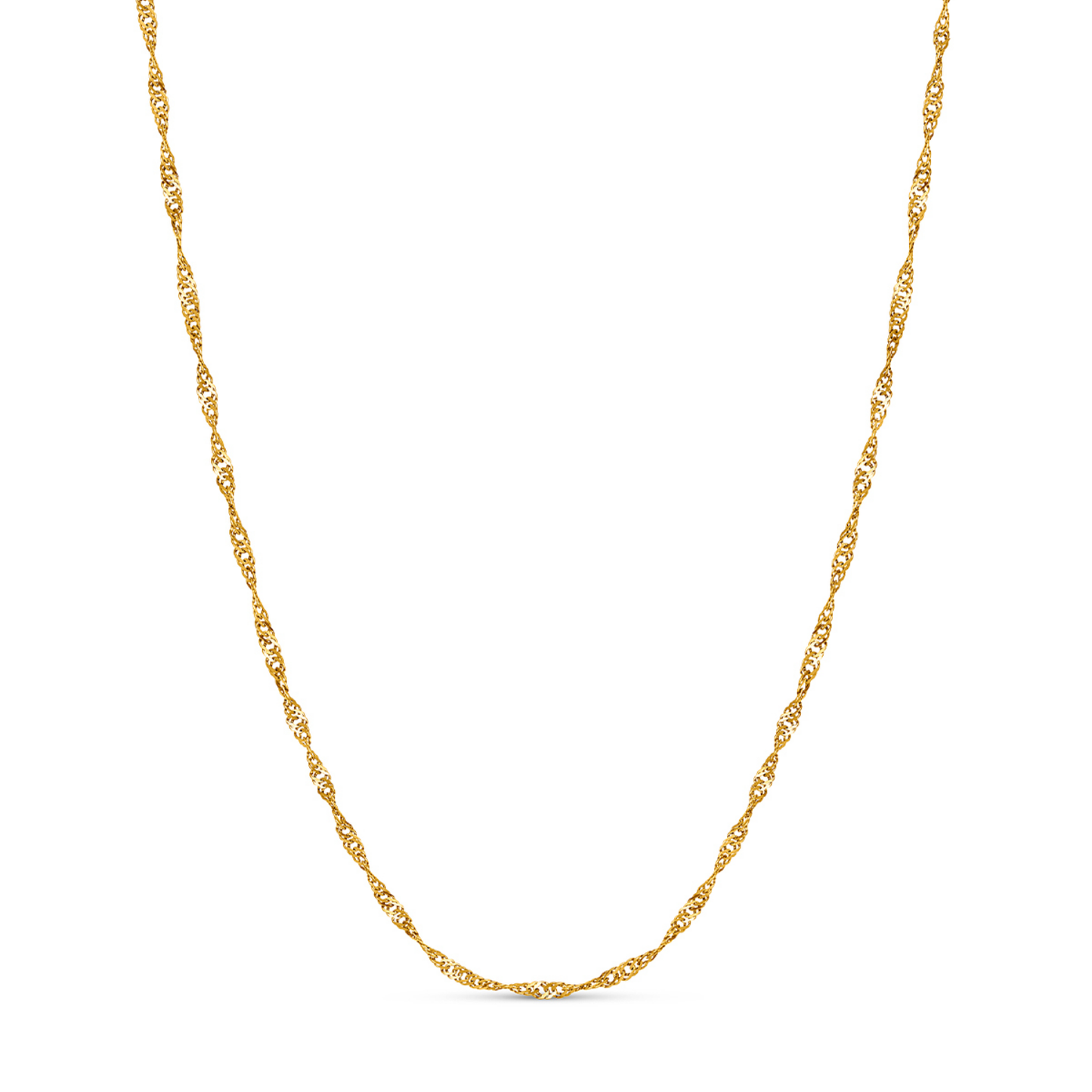 Blue Lace Agate Cushion Necklace (Gold)