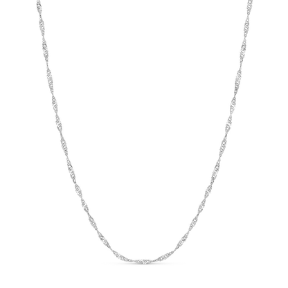 Layering Twisted Chain Necklace (Silver)