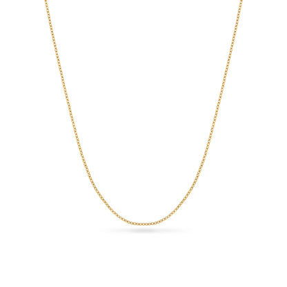 Double Fingerprint Heart Token Necklace (Gold)