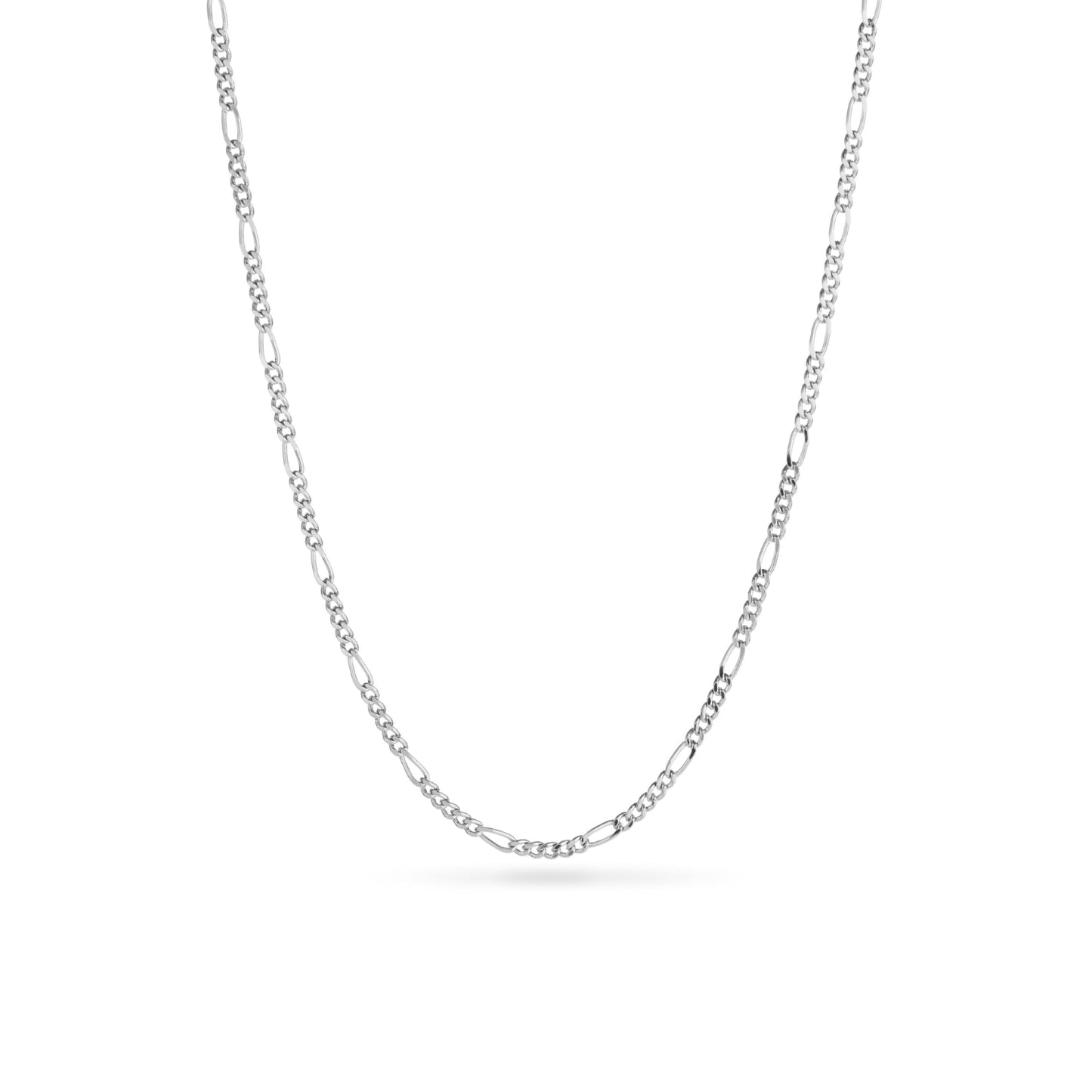 Round Photo Locket Sphere Necklace (Silver)