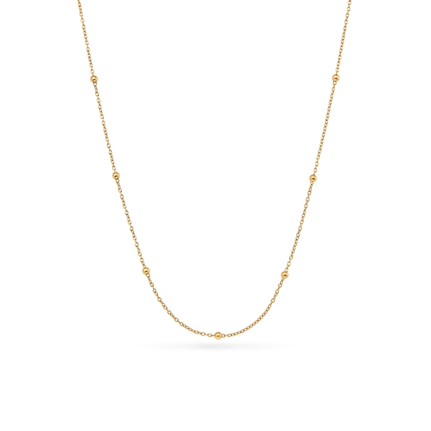 Sphere Chain Necklace 20 in (Gold)