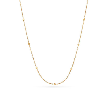 Sphere Chain Necklace 20 in (Gold)