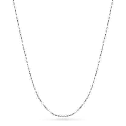 Mini Written In The Stars Initial Tag Necklace (Silver)