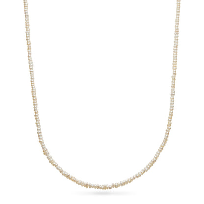 Layering Blue Apatite Beaded Necklace (Gold)