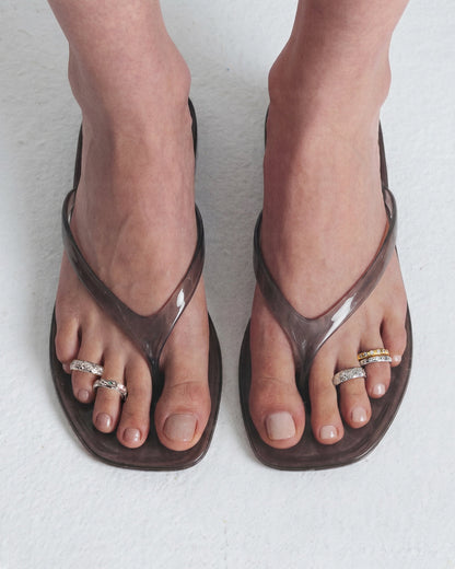 Silver Midday Toe Ring