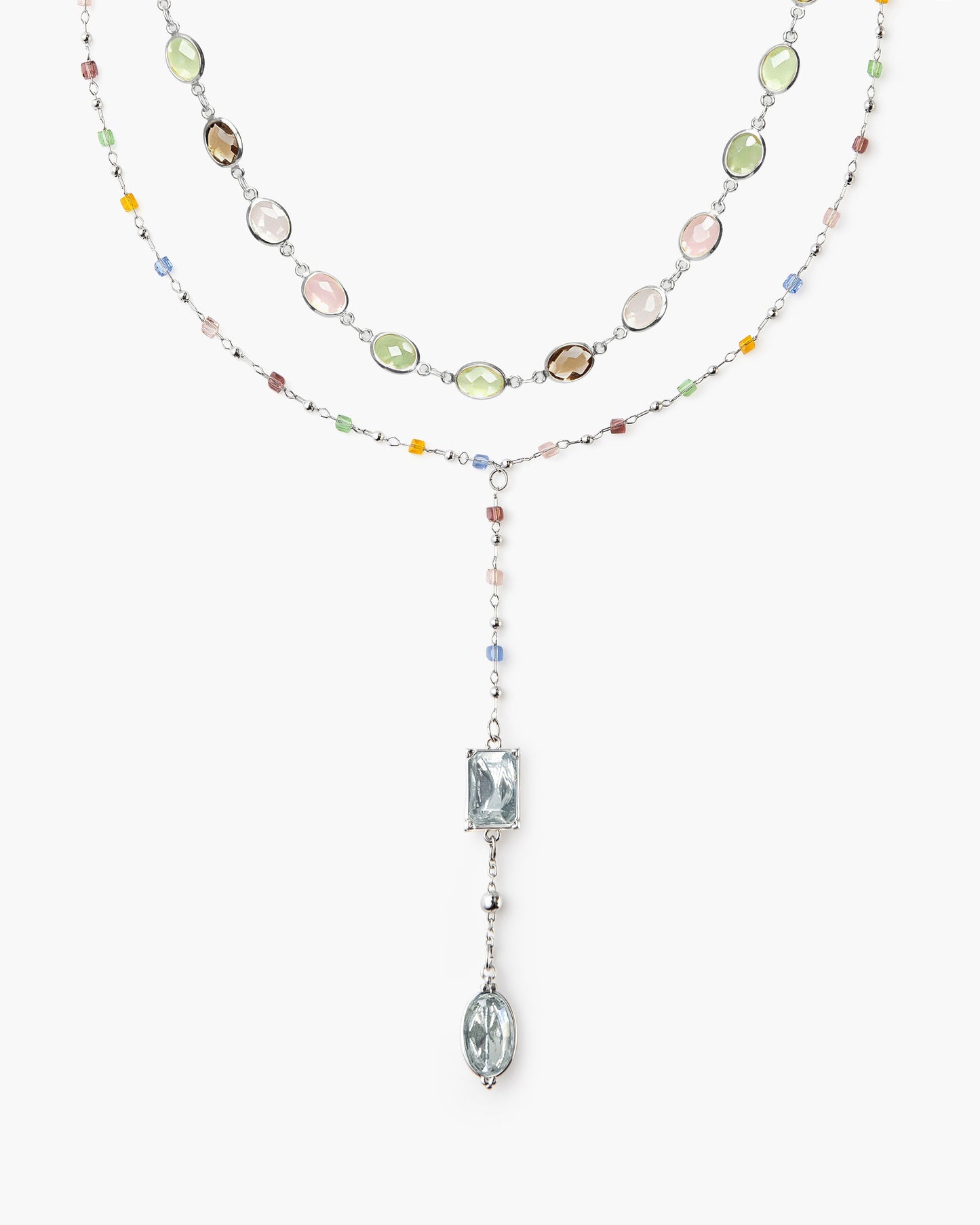 The Celestial Romance Necklace Set in Silver