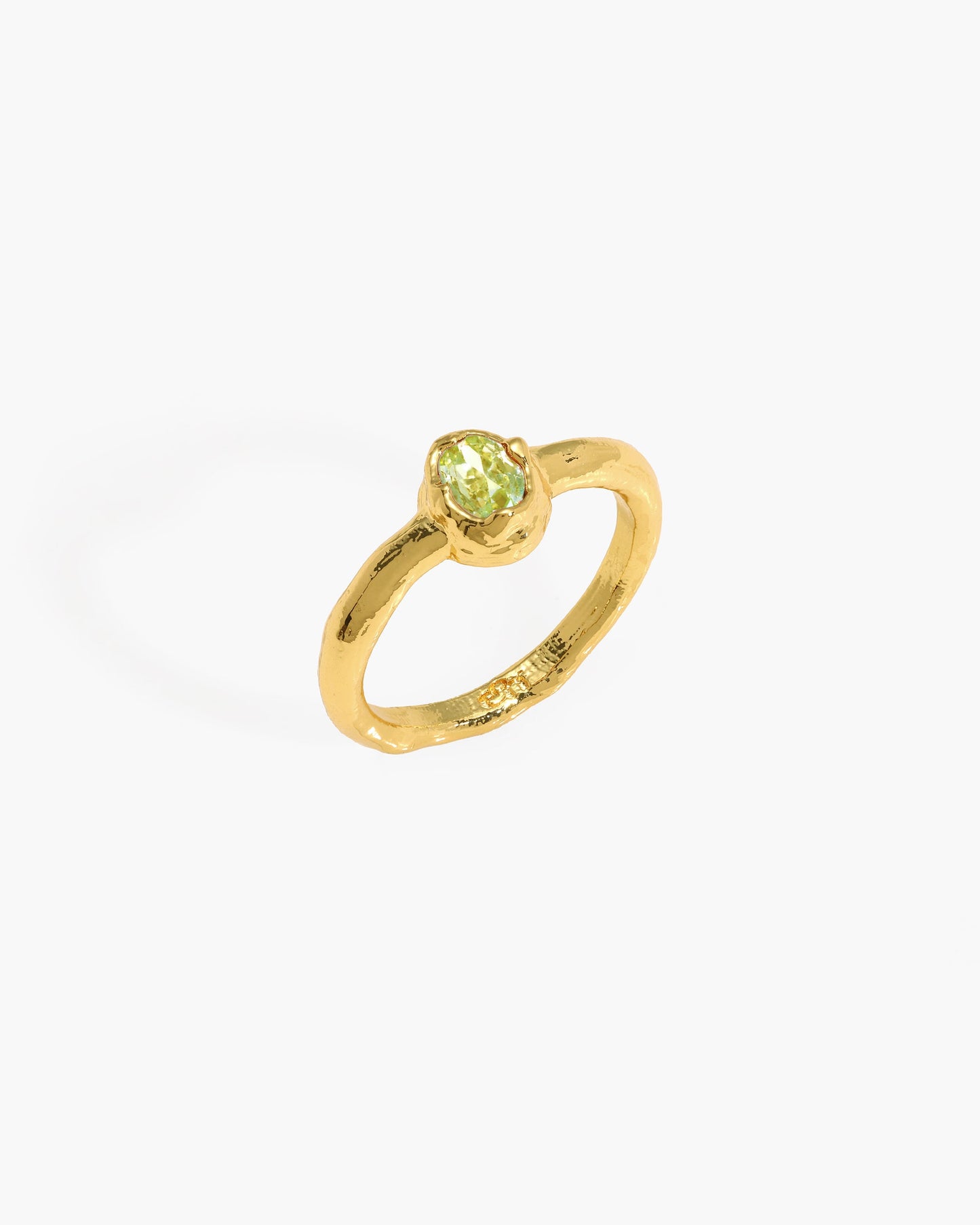 Birthstone Ring in Gold - August