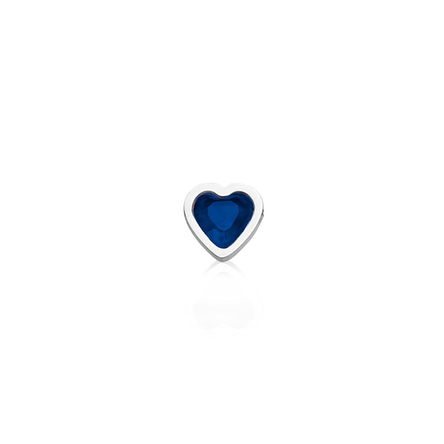 Made Mine Mini Heart Birthstone Bracelet (Silver)