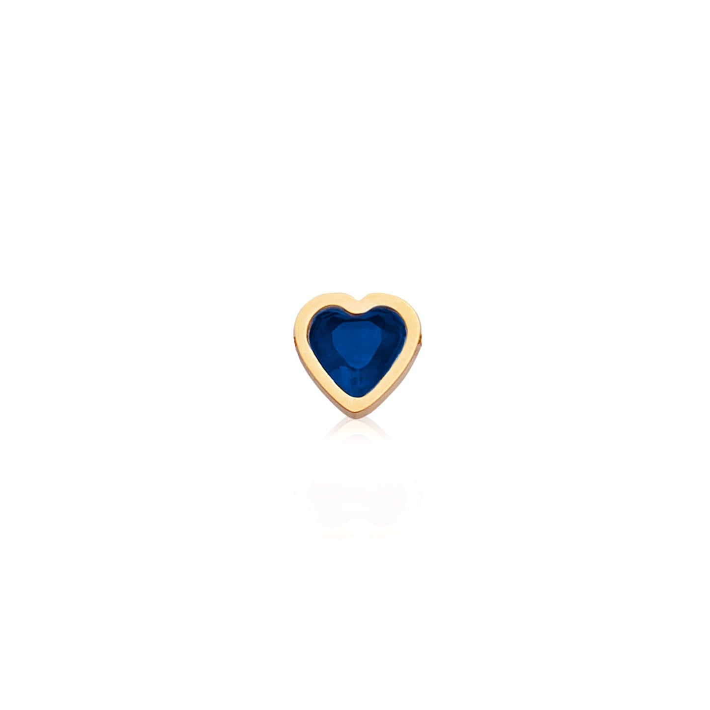 Made Mine Mini Heart Birthstone Anklet (Gold)