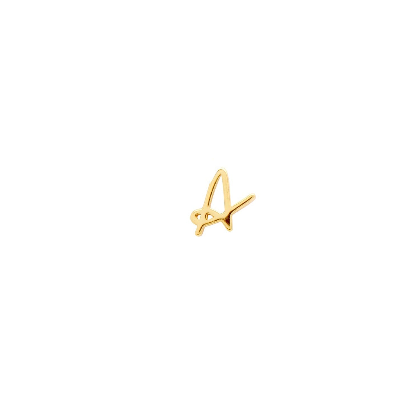 Made Mine Script Letter Bracelet (Gold) - NN