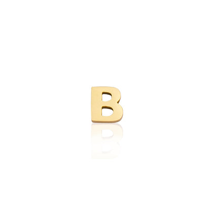 Made Mine Charms - Block Initial Charm (Gold)