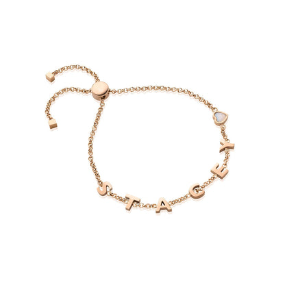 Made Mine Name Bracelet (Rose Gold)