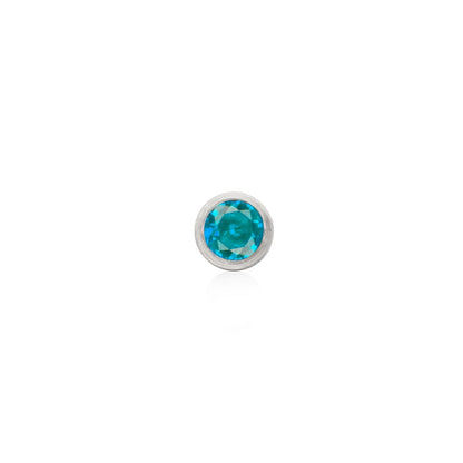 Custom Retro Birthstone (Silver)