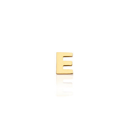 Mini Letter Sphere Chain Necklace (Gold)