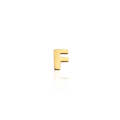 Mini Letter & Heart Birthstone Layered Necklace Set (Gold)