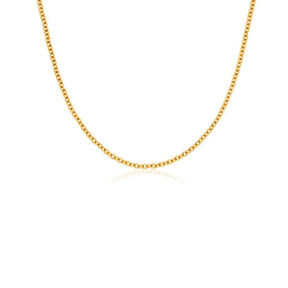 Mini Written In The Stars Initial Tag Necklace (Gold)