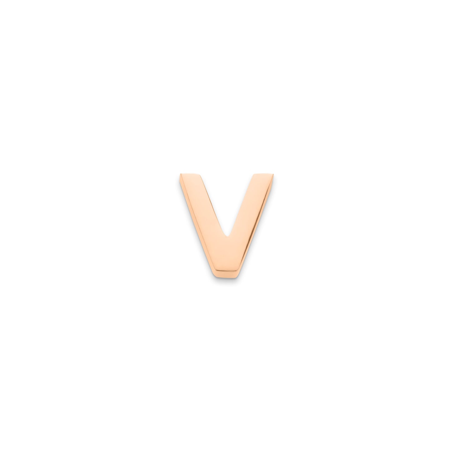 Made Mine Charms - Block Initial Charm (Rose Gold)