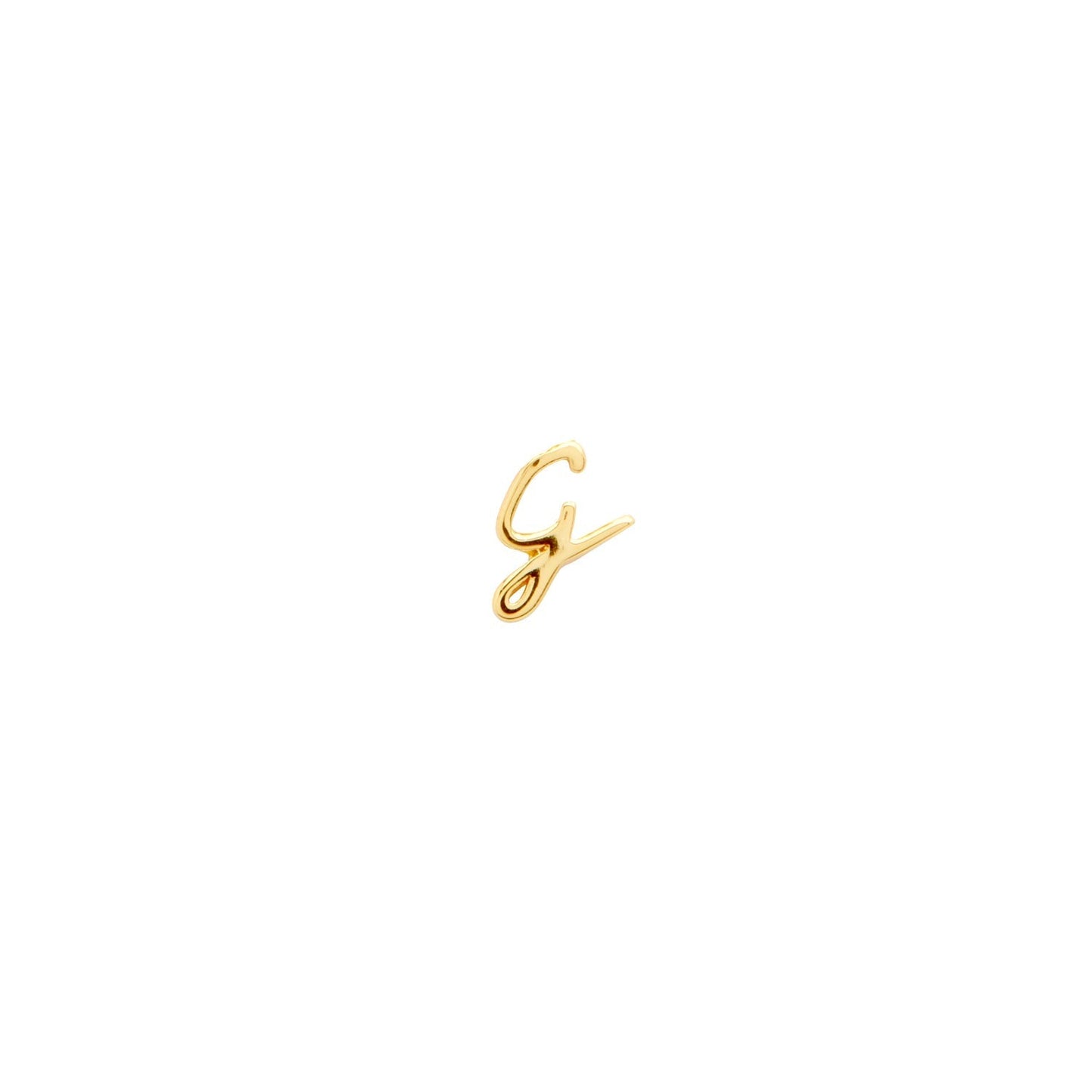Signature Initial Stud Earring (Gold)
