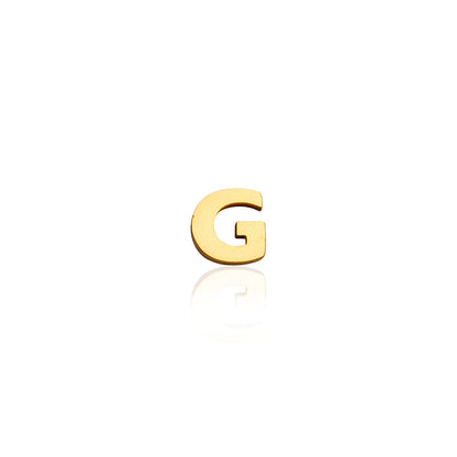Made Mine Mini Letter Sphere Chain Necklace (Gold)