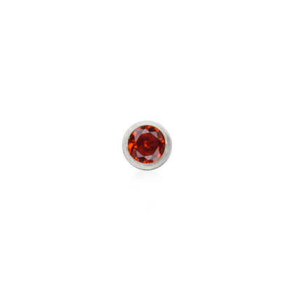 Custom Retro Birthstone (Silver)