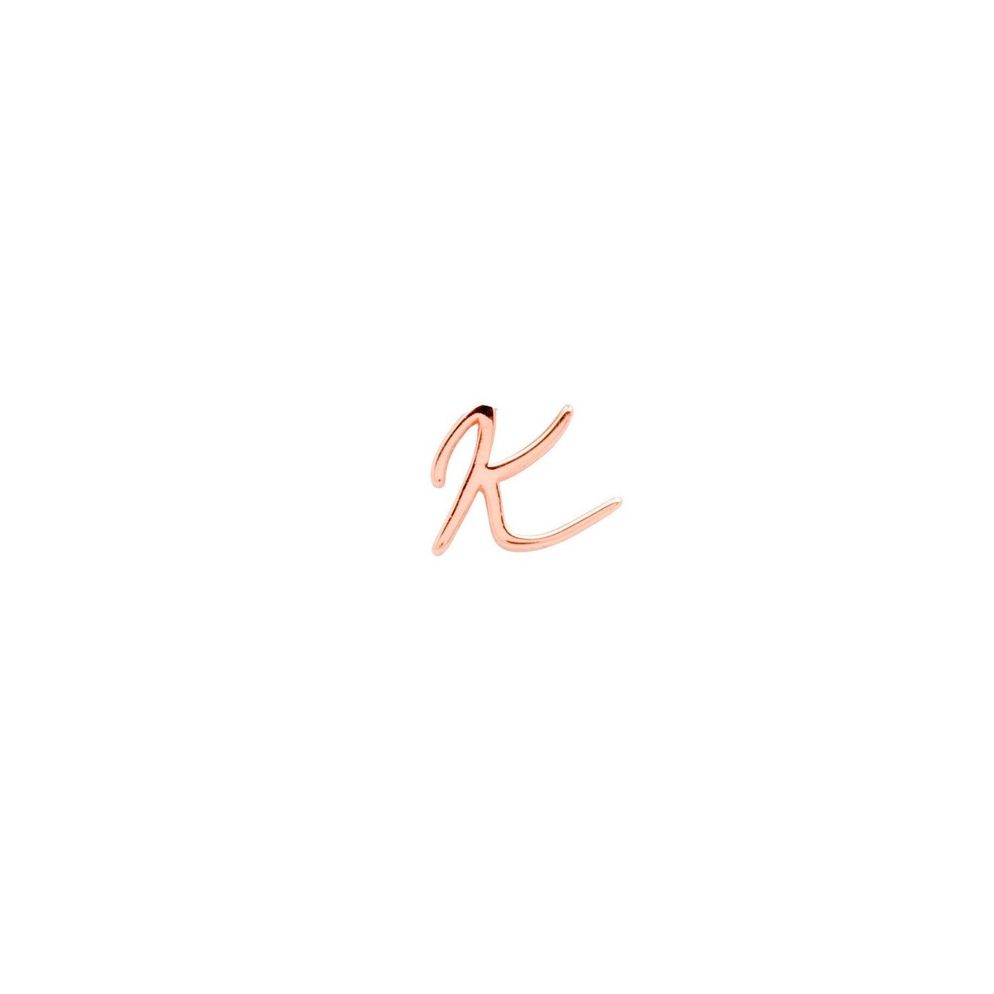 Made Mine Charms - Script Initial Charms (Rose Gold)