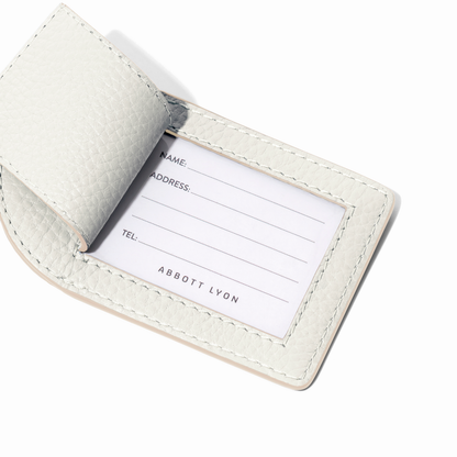 Leather Luggage Tag (Ivory)