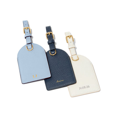 Leather Luggage Tag (Ivory)