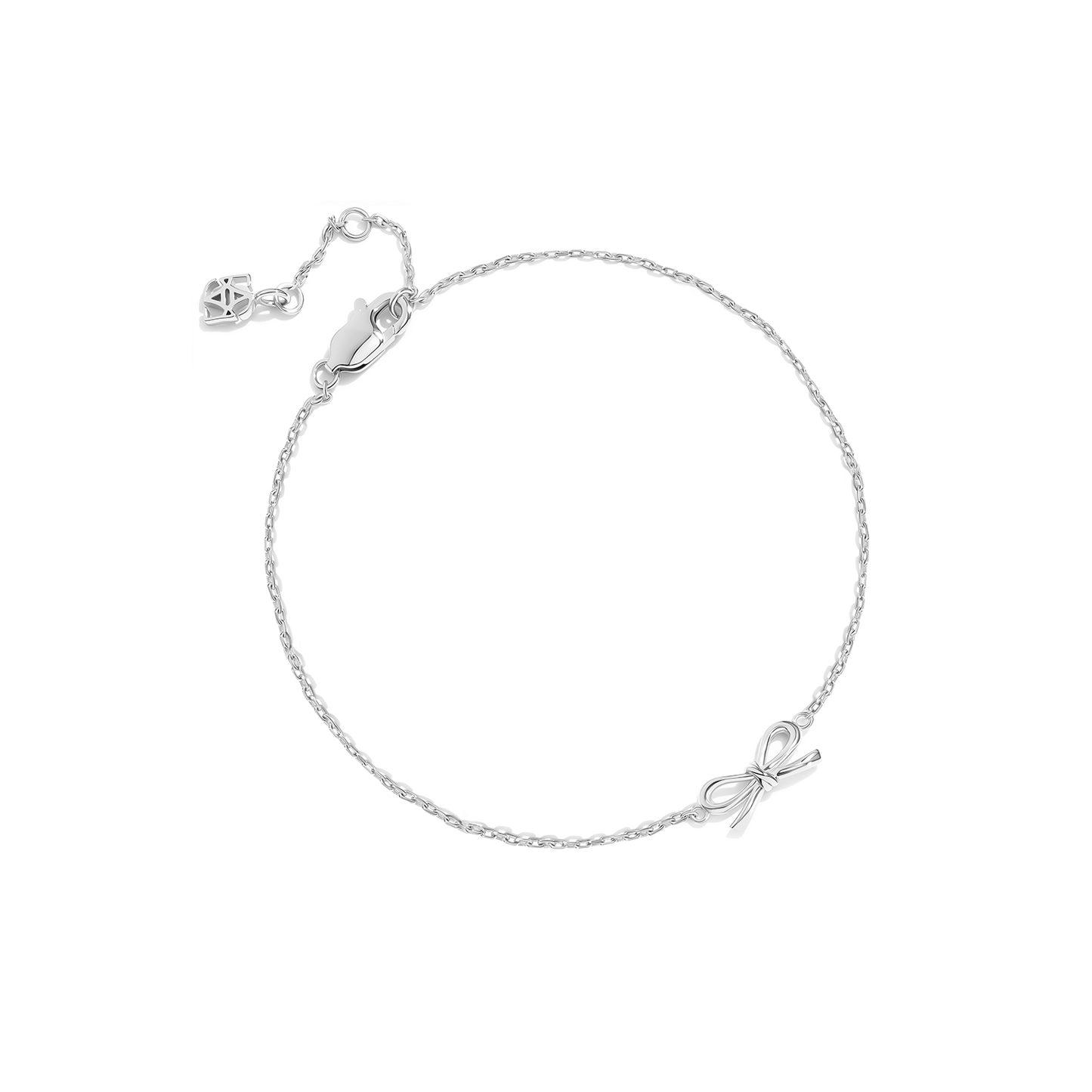 Fine Bow Jewellery Set (Silver)