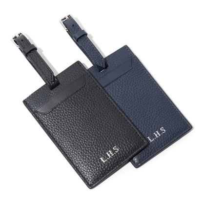 Leather Luggage Tag (Black)