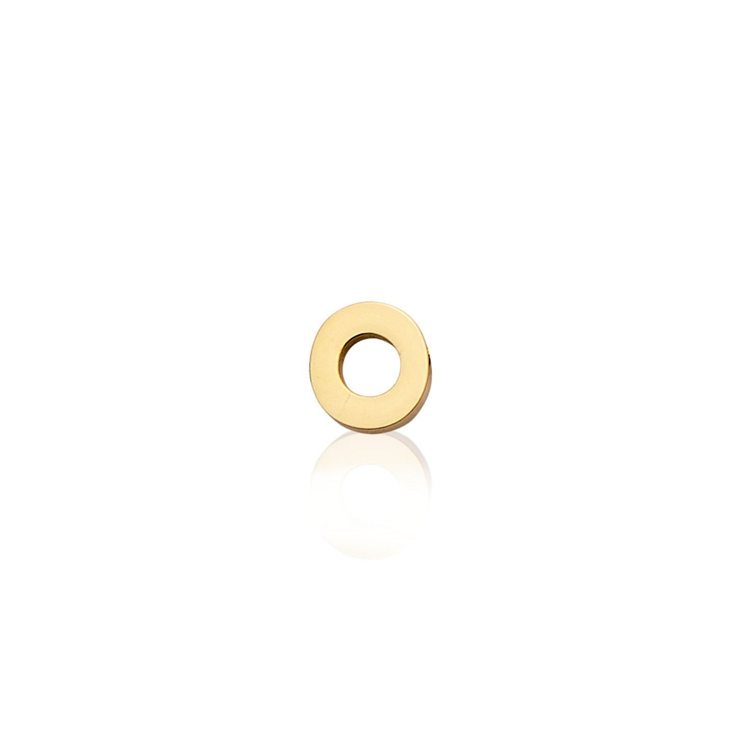 Made Mine Mini Letter Sphere Chain Necklace (Gold)