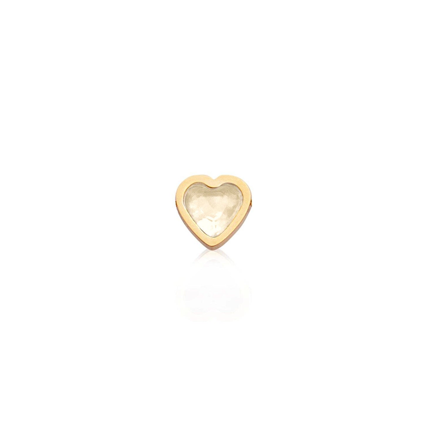 Made Mine Mini Heart Birthstone Anklet (Gold)