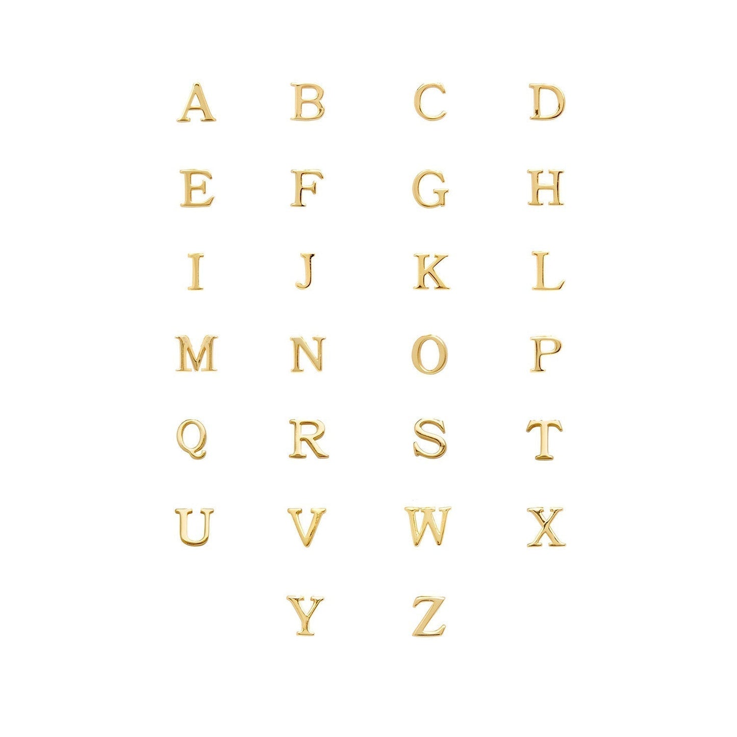 Made Mine Charms - Didot Initial Charm (Gold)