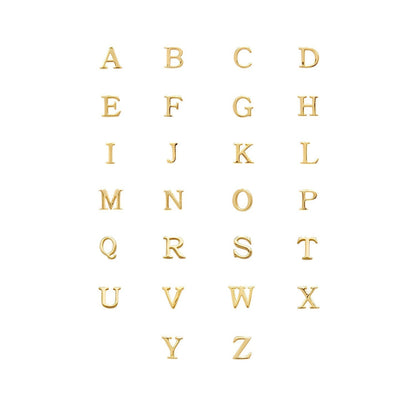 Made Mine Charms - Didot Initial Charm (Gold)