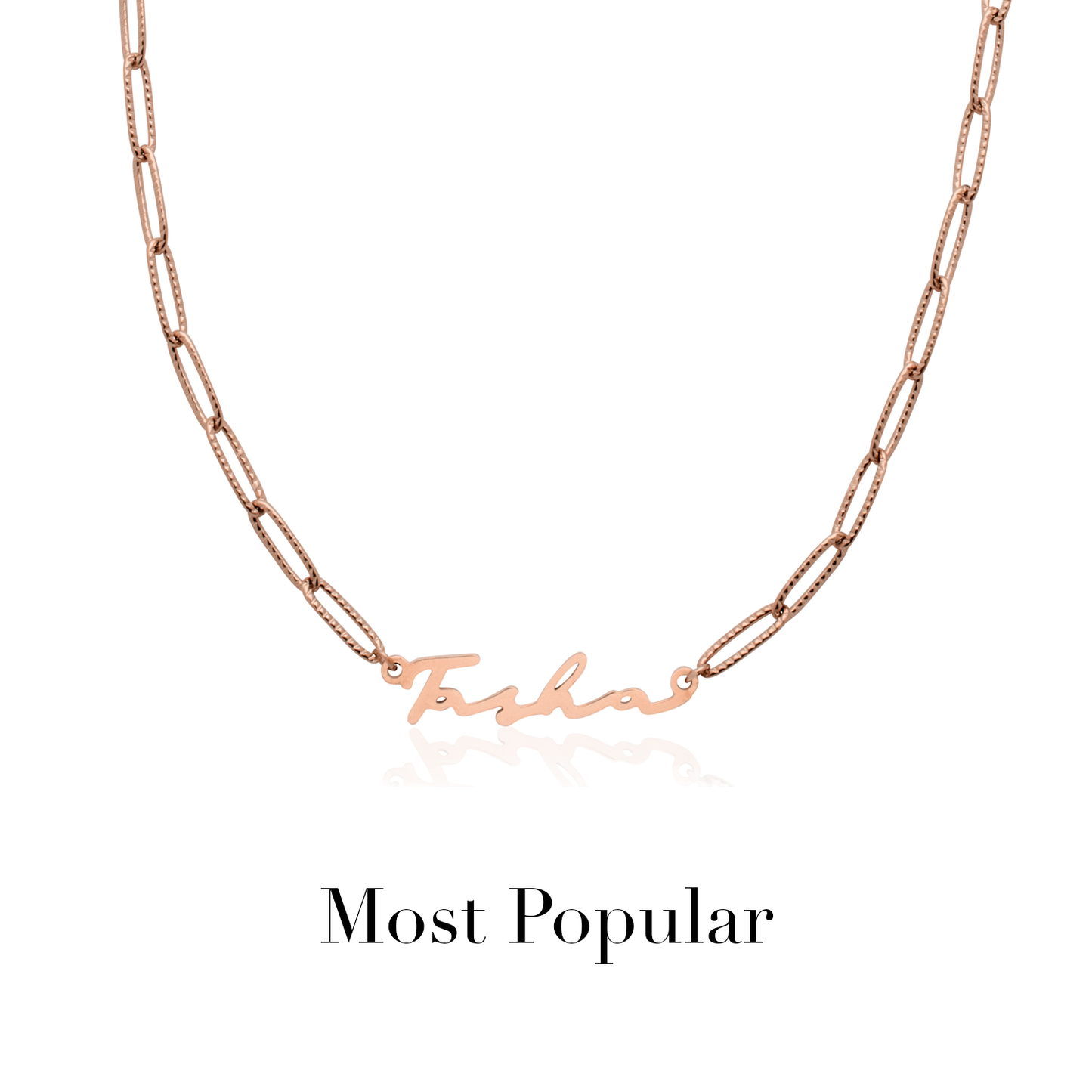 Signature Name Necklace - Rose Gold