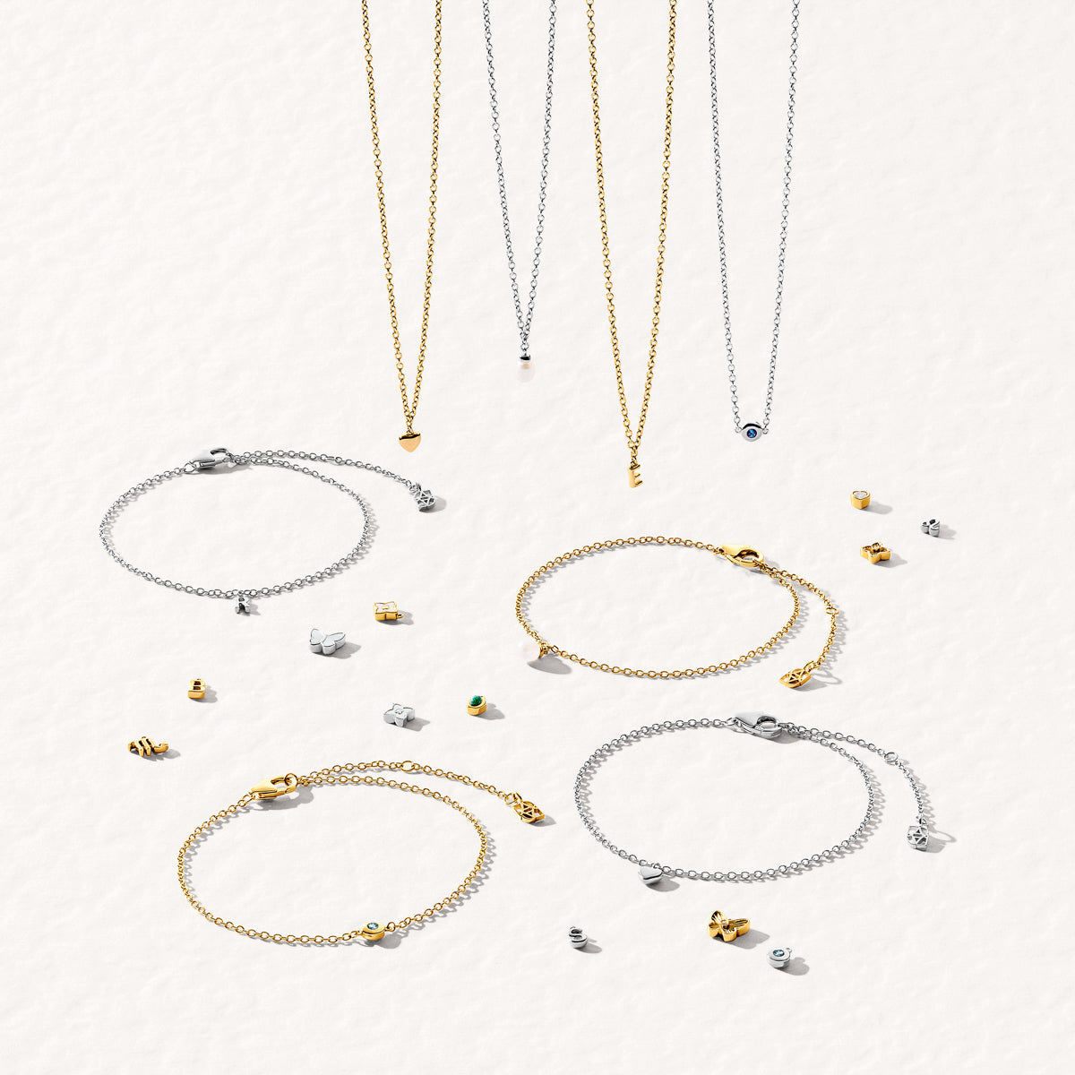 Fine Molten Birthstone Necklace (Gold)