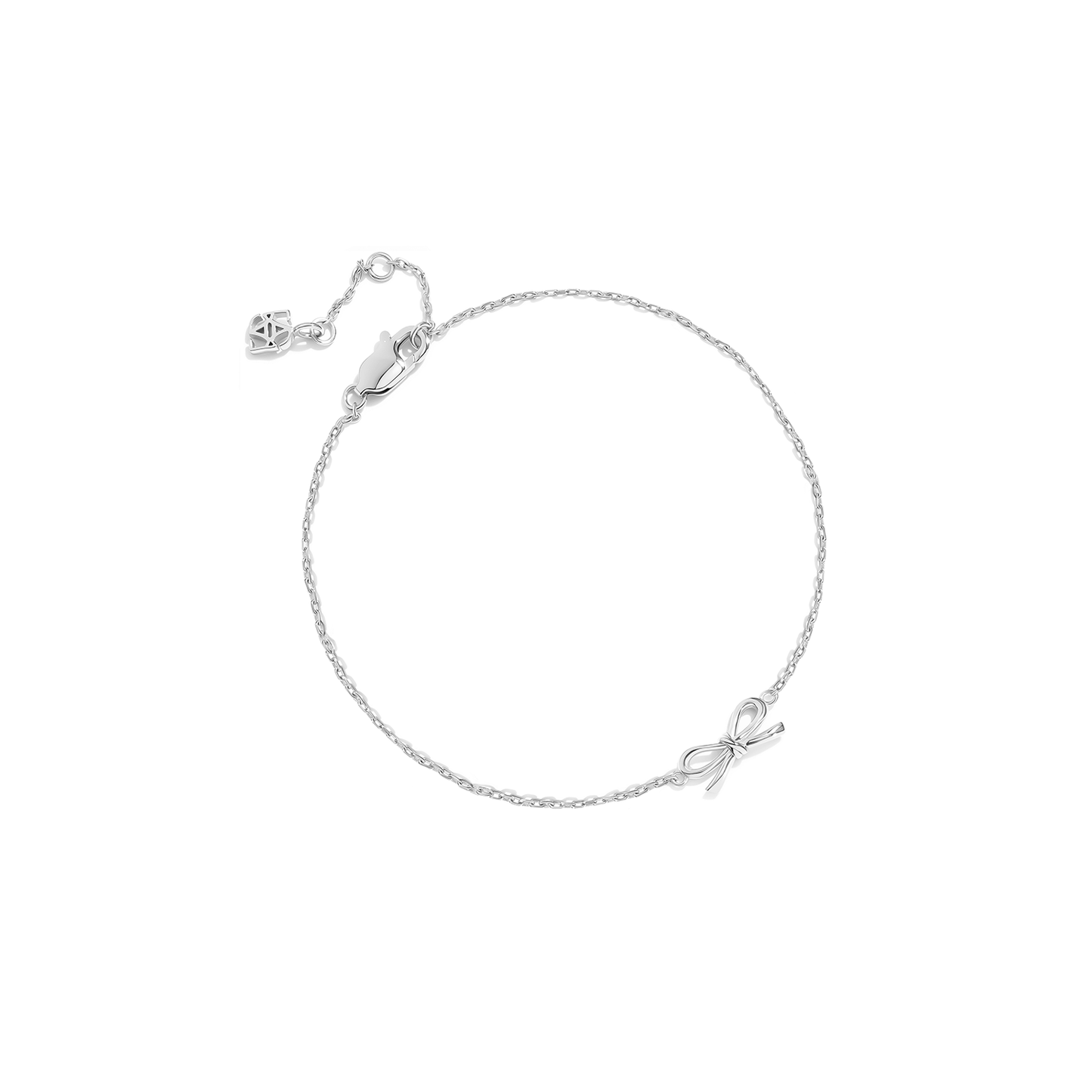 Fine Bow Jewellery Set (Silver)